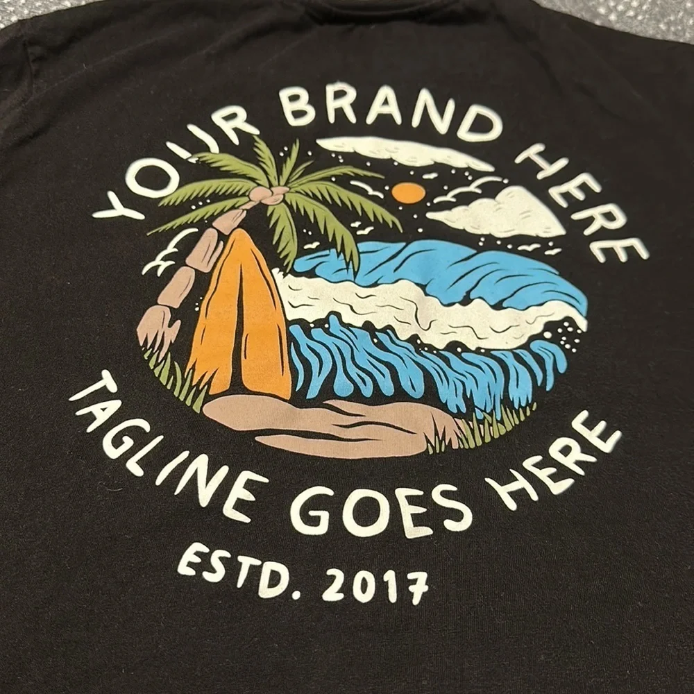 Denim & Flower Beach Tee Your Brand Here